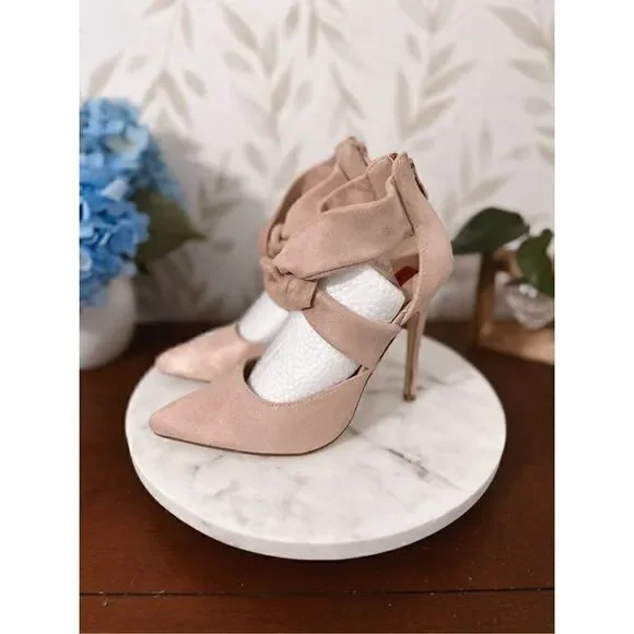Beautiful pink suede heels - Picture 12 of 12